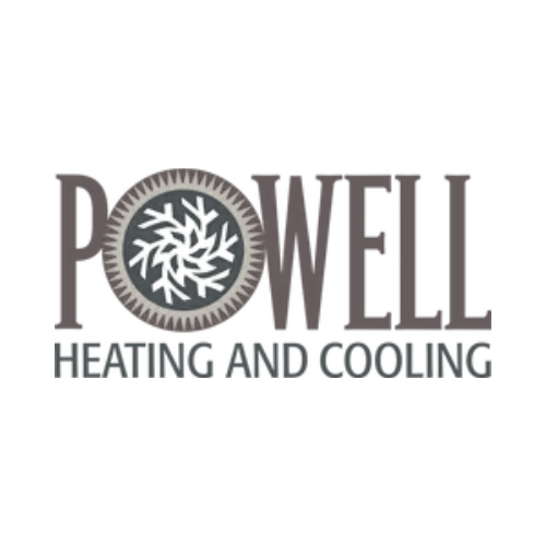 powell heating logo bw